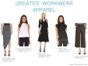 Updated workwear apparel by little luxury list