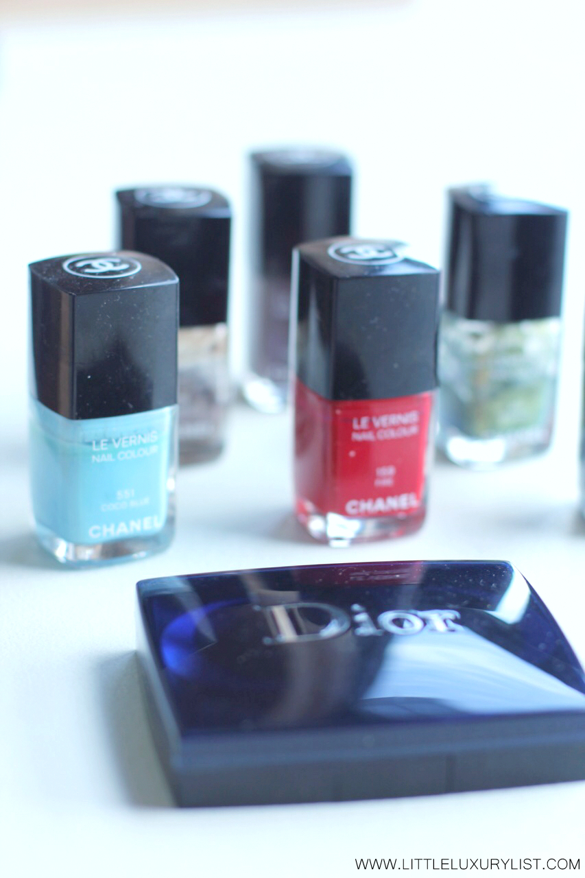 Chanel polishes and Dior blush by little luxury list