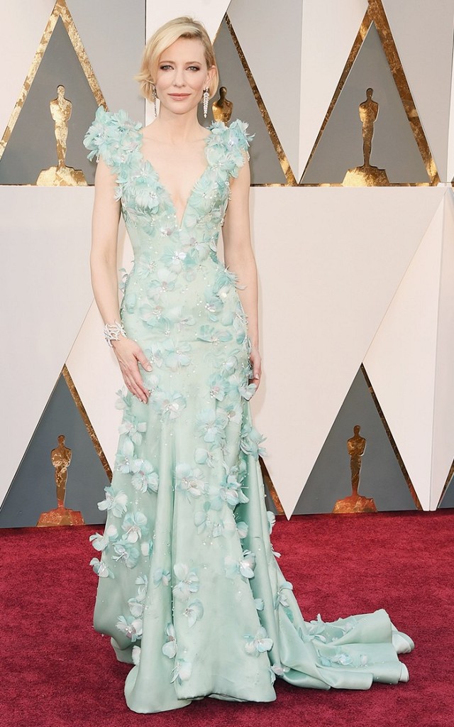 Oscars 2016 Best Dressed Cate Blanchett Armani Prive gown