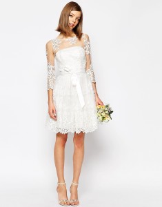 ASOS Bridal lace mini dress