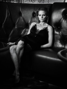 Jodie Foster wearing lingerie on sofa in Interview Magazine March 2016 shot by Mikael Jansson