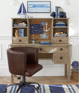 Monique Lhuillier and Pottery Barn Kids desk and chair