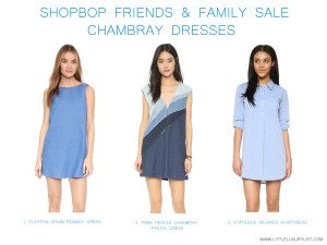Shopbop friends & family sale chambray dresses
