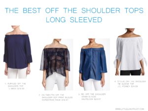 The best off the shoulder tops long sleeved