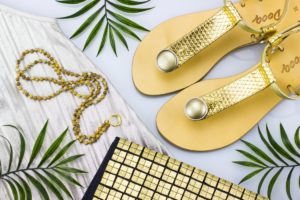 dooq modular sandals gold