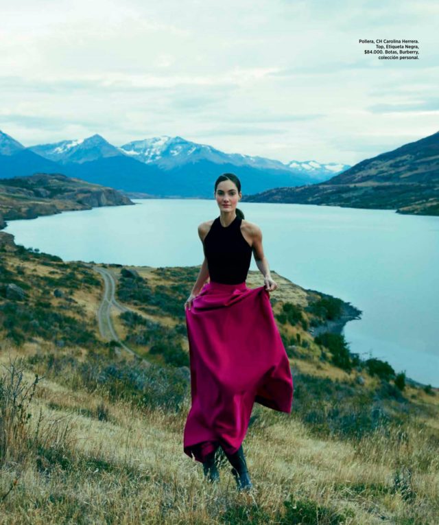Mariana Coldebella for Harper's Bazaar Chile May 2016 photos by Pedro Quintana Carolina Herrera dress