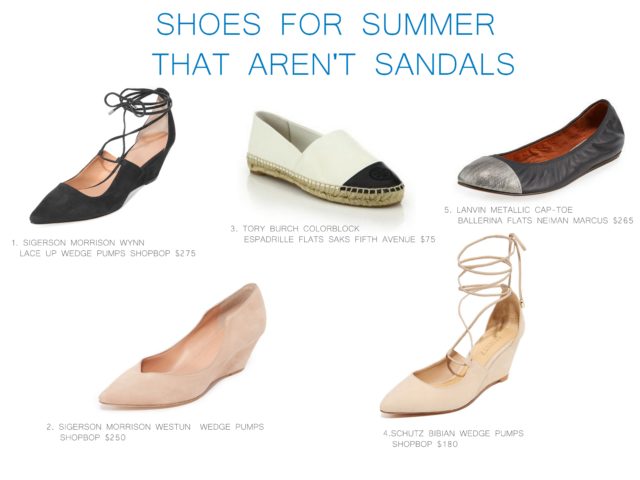 Shoes for summer that aren't sandals by little luxury list