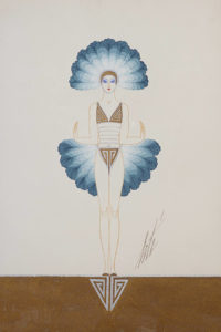 Erte Art Deco Drawings Costume pour Manhattan Mary, 1927 2