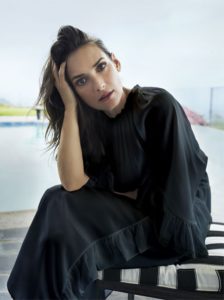 Winona Ryder for the Edit July 2016 in black dress