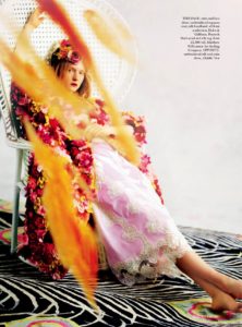 Maja Salamon for Harper's Bazaar UK October 2016 Dolce & Gabbana dress