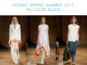 Vionnet Spring Summer 2016 tri color block by little luxury list