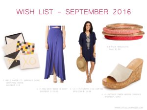 Wish list - September 2016 by little luxury list