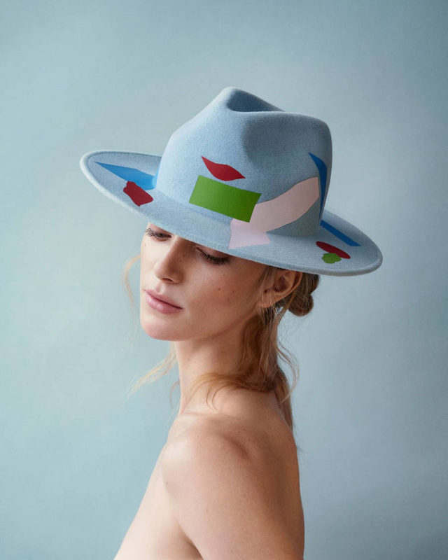 laura apsis livens decorated hats blue