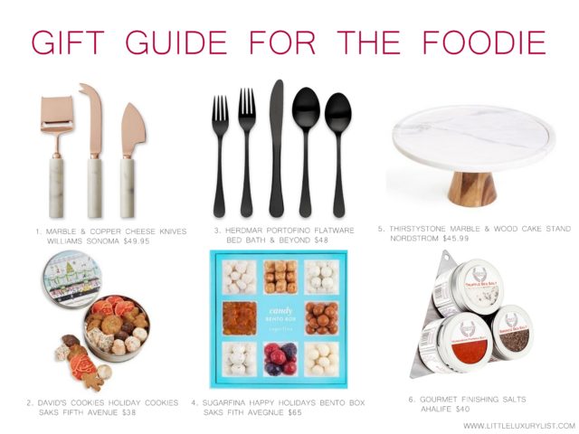 gift guide for the foodie by little luxury list