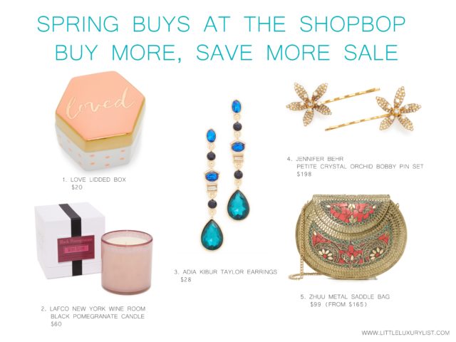 Spring buys at the Shopbop buy more, save more sale - accessories and gifts