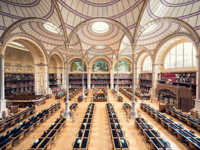Europe’s Most Enchanting Libraries by Photographer Thibaud Poirier Bibliotheque Nationale de France