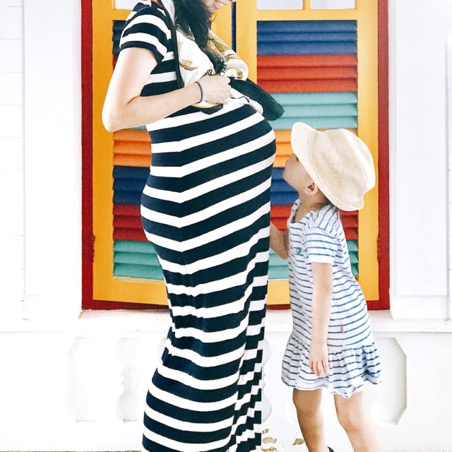 Maternity Essentials from a regular closet - maxi dress