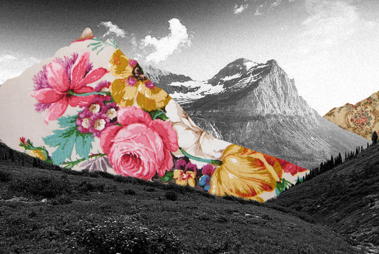 Guy Catling colorful collages mountain