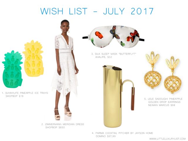 Wish list - July 2017
