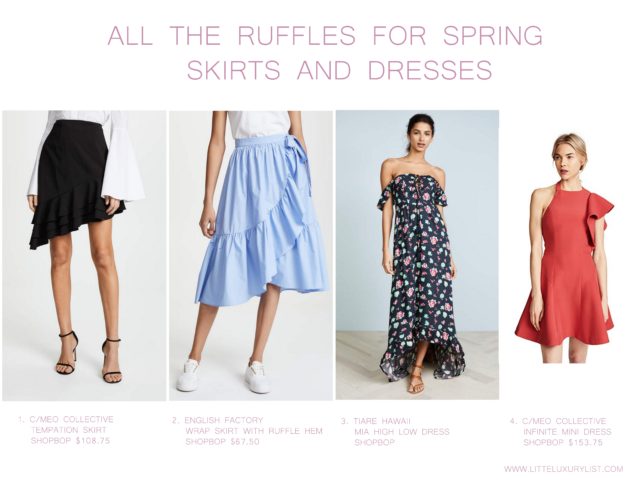 All the ruffles for spring - skirts and dresses
