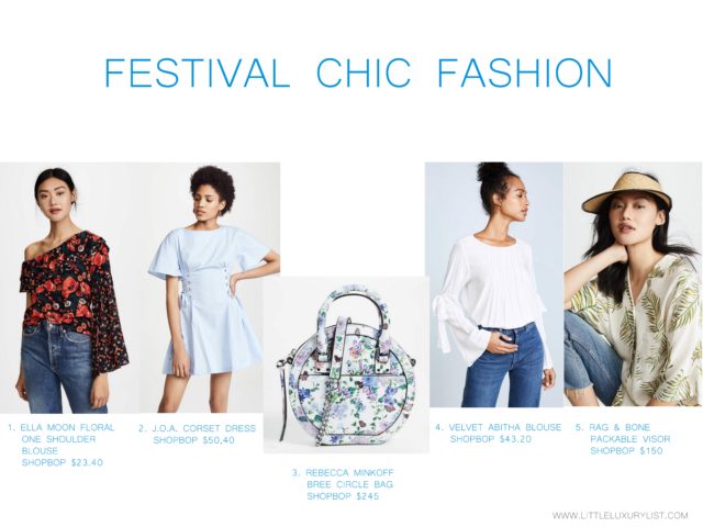 Festival chic fashion by little luxury list