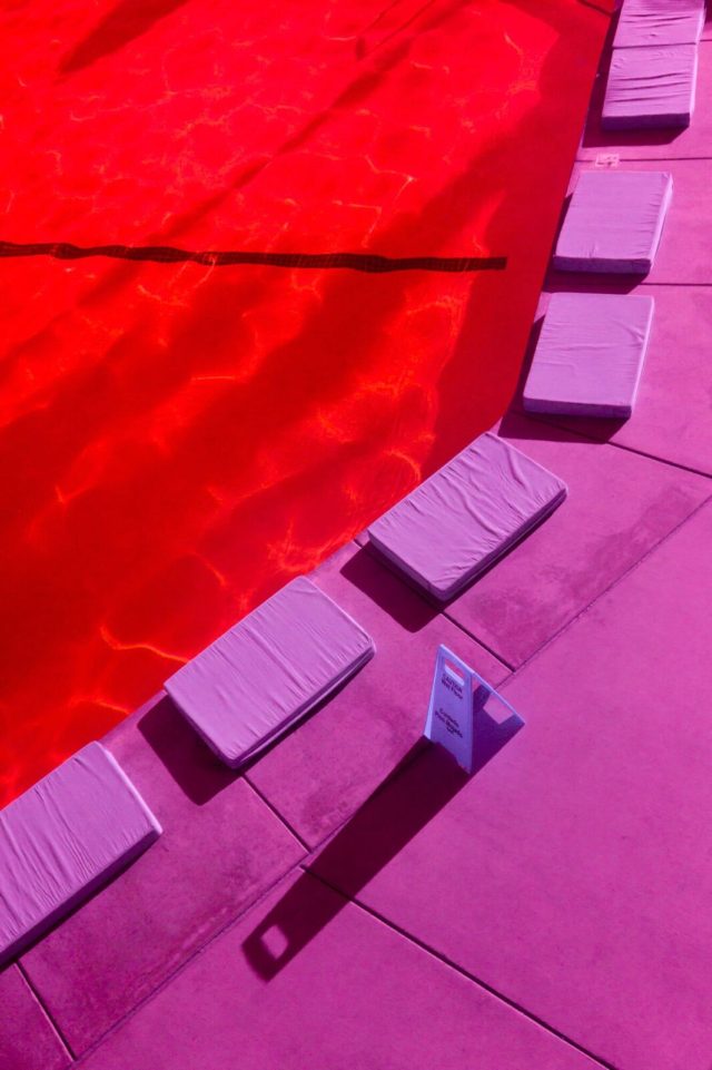 Kate Ballis infrared photography poolside