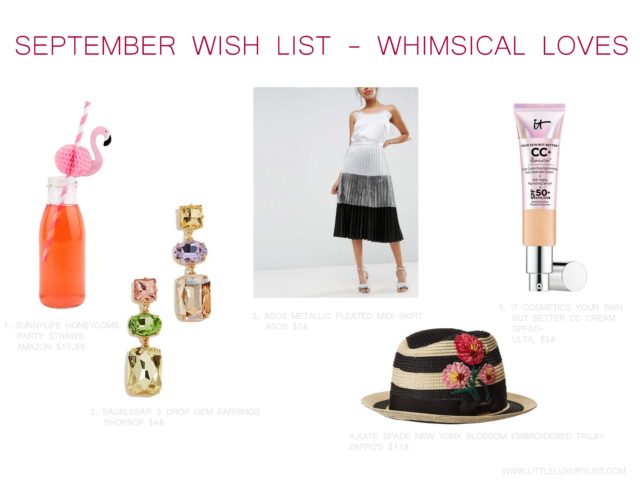 September wish list - whimsical loves