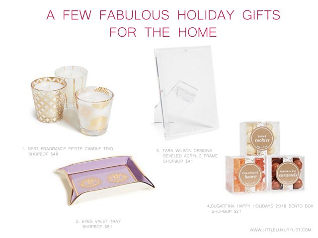 A few fabulous holiday gifts - for the home