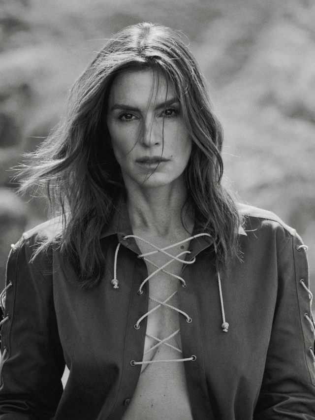 Cindy Crawford for the Edit March 2019 - black and white